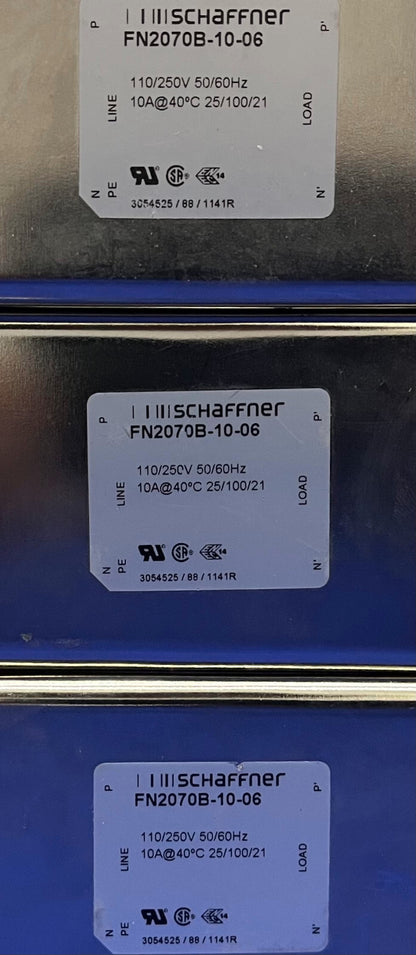 SCHAFFNER FN2070B-10-06 単相ラインフィルター - 1 ロット数量 3