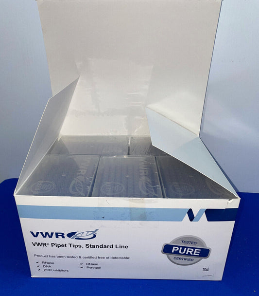 VWR 10017-064 PUNTAS DE PIPETA LÍNEA ESTÁNDAR 20ul - 1 PAQUETE DE 10 RACKS DE 96 PUNTAS