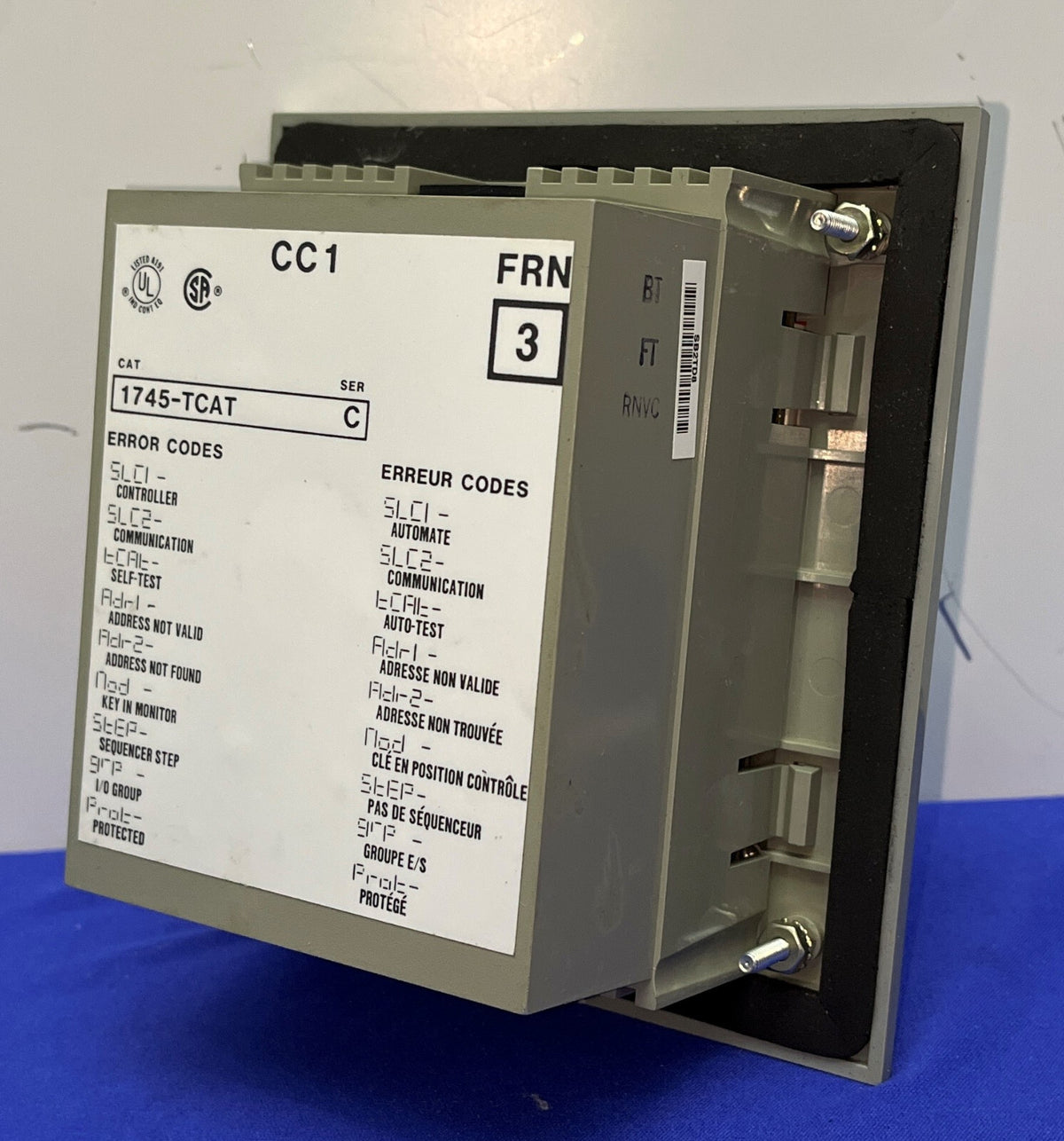 Borne d'accès au compteur de minuterie AB ALLEN BRADLEY 1745-TCAT série C - Pièces/Réparation 