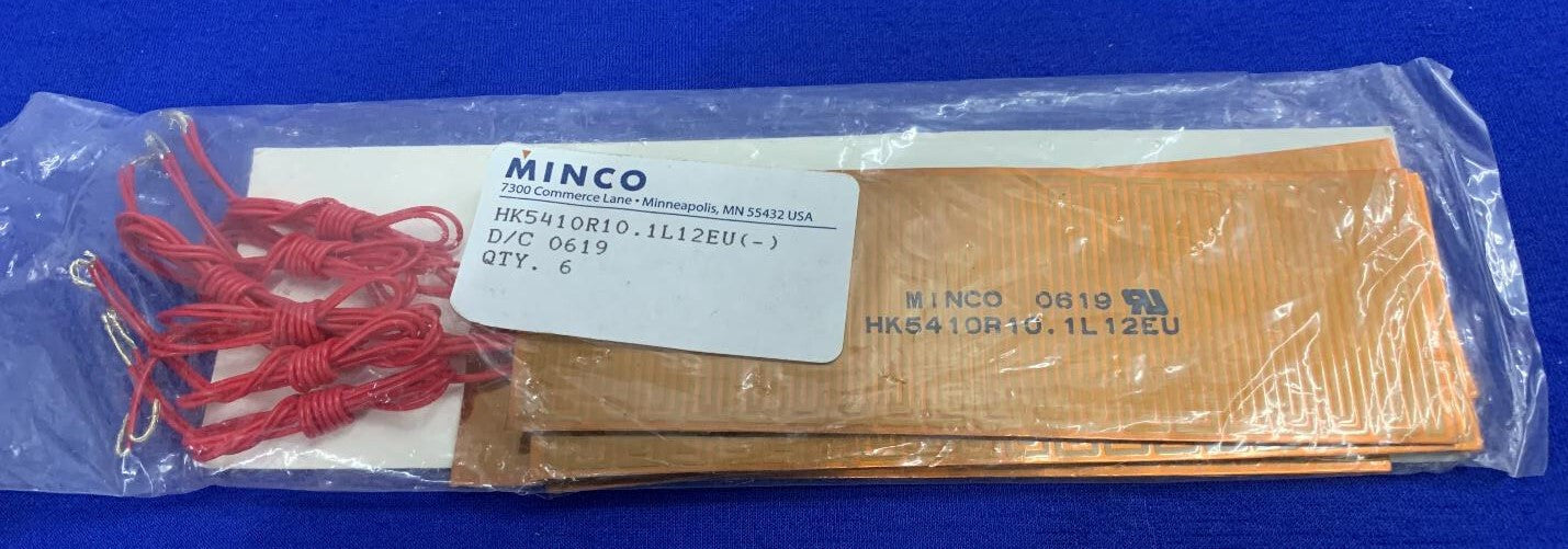 1 パック 6 個入り MINCO HK5410R10.1L12EU (-) D/C 0619、ポリイミド サーモフォイル ™ ヒーター