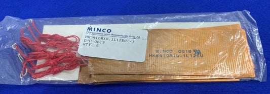 1 パック 6 個入り MINCO HK5410R10.1L12EU (-) D/C 0619、ポリイミド サーモフォイル ™ ヒーター