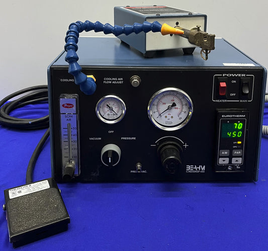 BEAHM DESIGN 210A Heißluftstation/Heißluftbox Artikel ist gebraucht/getestet/funktioniert