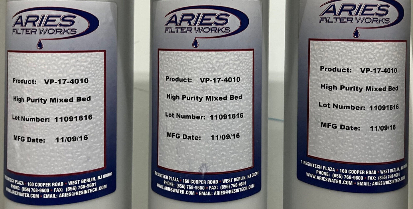 Système de purification d'eau haute pureté ARIES FILTERWORKS ARS-105 - Pièces/Réparation