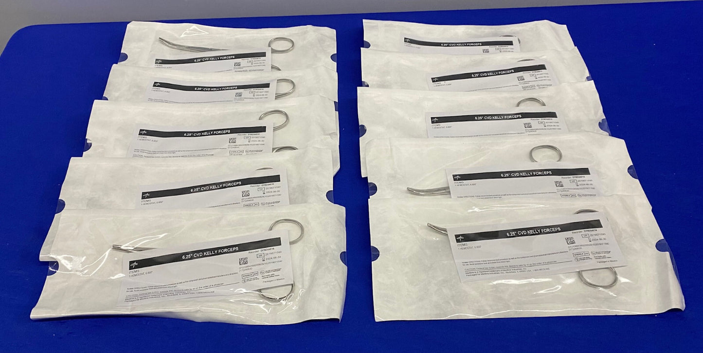 MEDLINE INDUSTRIES DYND040146.25" CVD KELLY 鉗子 - 1 ロット数量 10