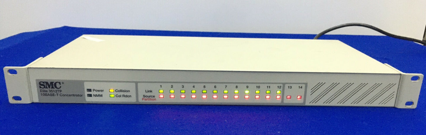 SMC ® ELITE 3512TP SMC3512TPI SMC35121TP 10BASE-T CONCENTRATOR 12 PORT