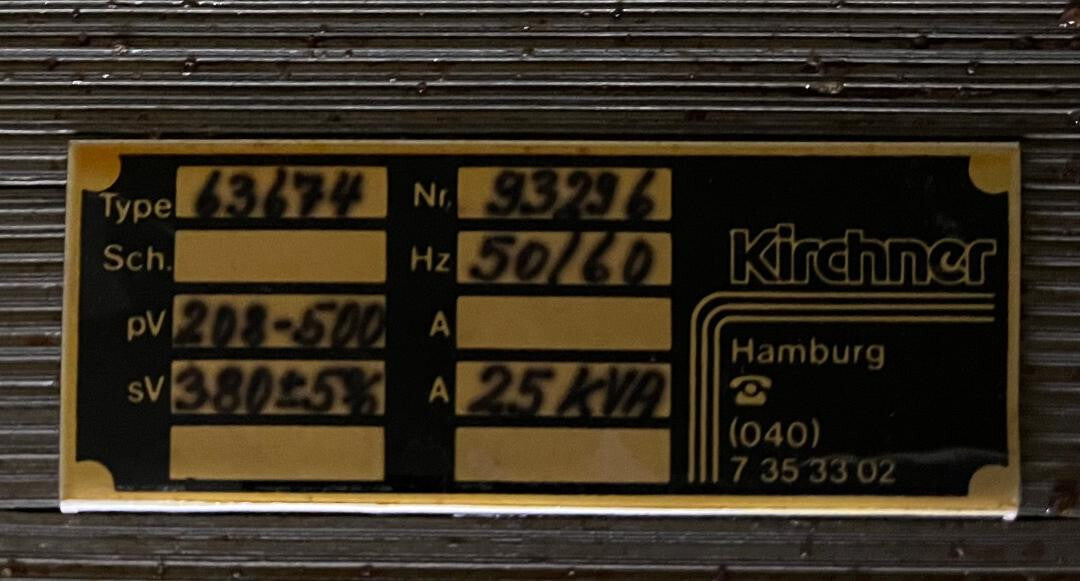 I-T-E/ KIRCHNER F352 / 63674 ENCLOSED SWITCH 60AMPS 600 VOLTS A.C. 3 PHASE 480V