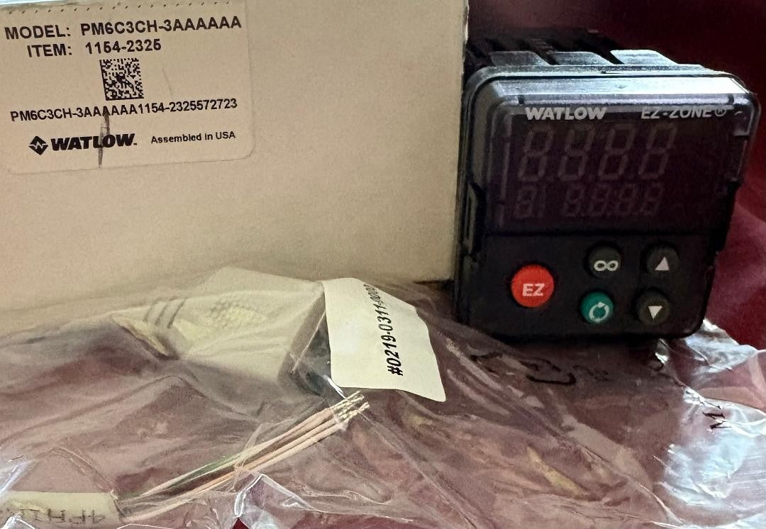 WATLOW PM6C3CH-3AAAAAA EZ-ZONE PM PANEL MOUNT CONTROLLER ITEM: 1154-2325