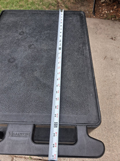 Luxor 24" x 18" 3 Shelf Utility Cart with Locking Wheels
