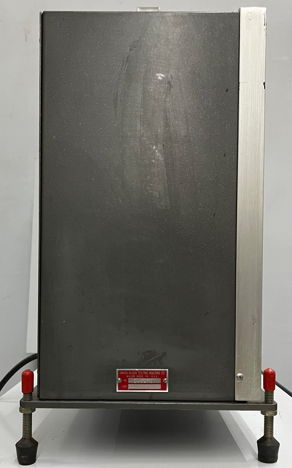 TINIUS OLSEN、押し出しプラストメーター、ユニットは電源が入り加熱するがテストできない