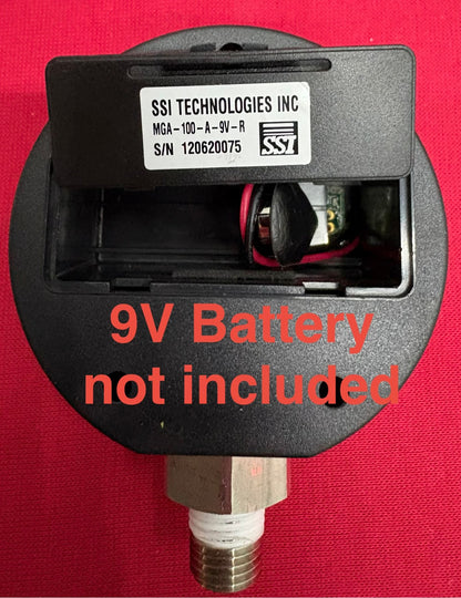 SSI MGA-100-A-9V-R DIGITAL PRESSURE GAUGE 0-100 PSI
