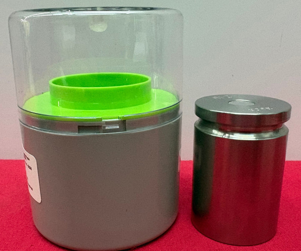 TROEMNER CL 5 2LB PRECISION CYLINDRICAL WEIGHT w/ CASE STAINLESS STEEL