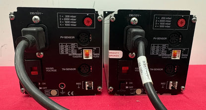 LEYBOLD THERMOVAC TM20 (15781) CONTROLLER VACUUM PUMP GAUGE QTY 2 - PARTS/REPAIR