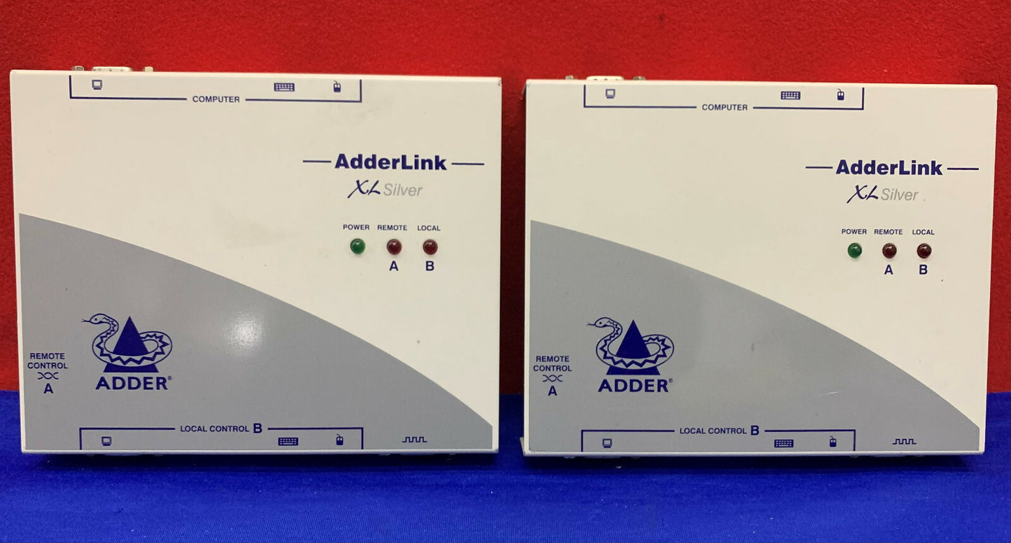 Lot of 2 AdderLink XLSliver CAT 5 EXTENDER ALSTX 5V DC