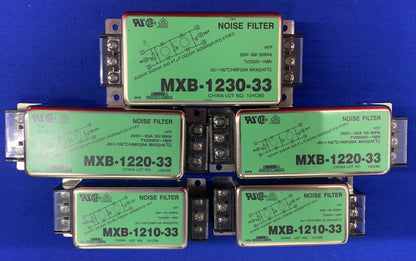 5er-Set - Lambda-Rauschfilter: (2)MXB-1210-33 (2)MXB-1220-33 (1)MXB-1230-33
