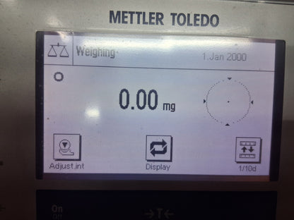 Mettler Toledo XS105 DualRange Analytical Balance 120g x 0.01mg TESTED WORKING