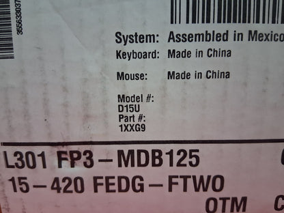 DELL D15U OPTIPLEX 5000 MICRO COMPUTER DESKTOP NEW OPEN BOX