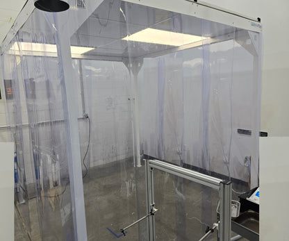 TERRA UNIVERSAL 6600-66-VL-0808 SOFTWALL MODULAR CLEANROOM. 8' W X 8' D X 8' H.