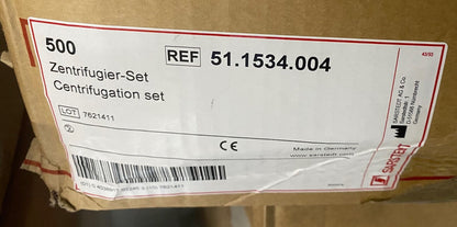 SARSTEDT 51.1534.004 SALIVETTE W/ NO SWAB CENTRIFUGATION SET- QTY 2 BOXES