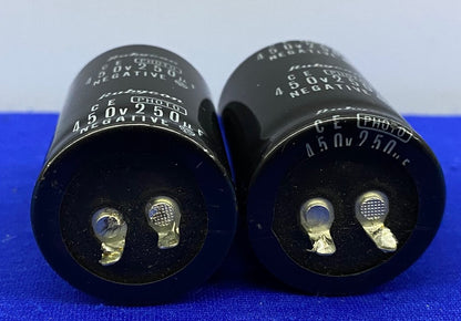 RUBYCON 450V250uF CONDENSATOR, ITEMS ZIJN GEBRUIKT, WORDEN VERKOCHT ALS '1 LOT QTY 2'