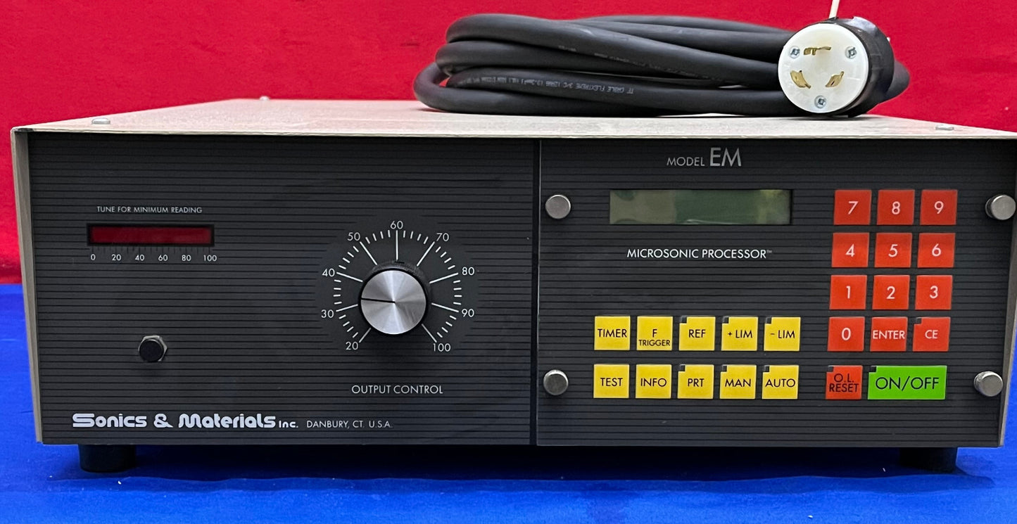 PARTI/RIPARAZIONE SONICS &amp; MATERIALI EM 1500 MICROSONIC PROCESSORE SALDATORE CONTROLLER