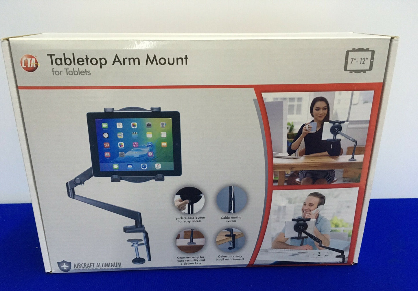 CTA デジタル 48XL82 タブレット テーブルトップ アーム マウント グレー