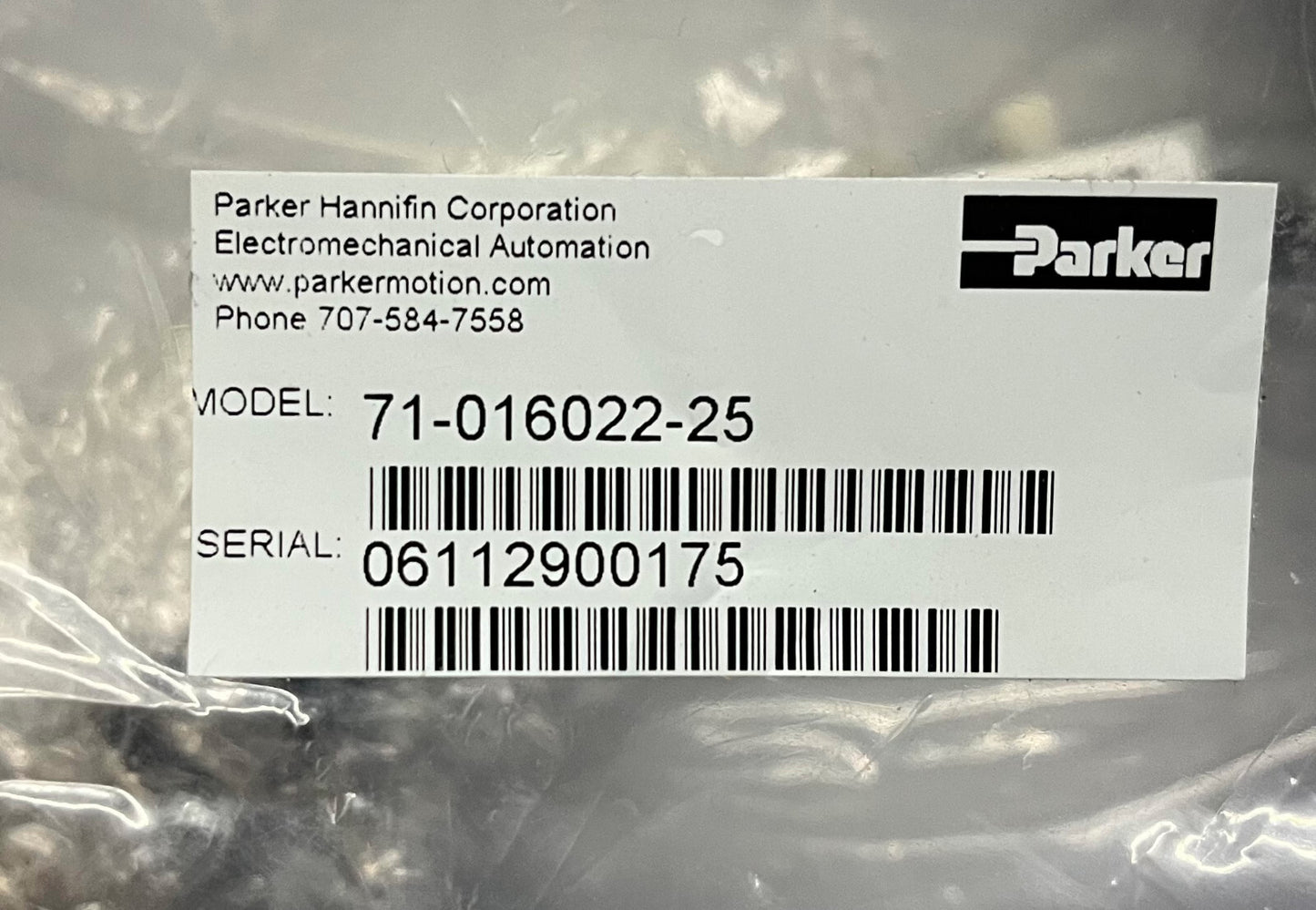 CÂBLE DE MOTEUR D'ORDINATEUR PARKER 71-016022-25 RÉV C 3306 25'