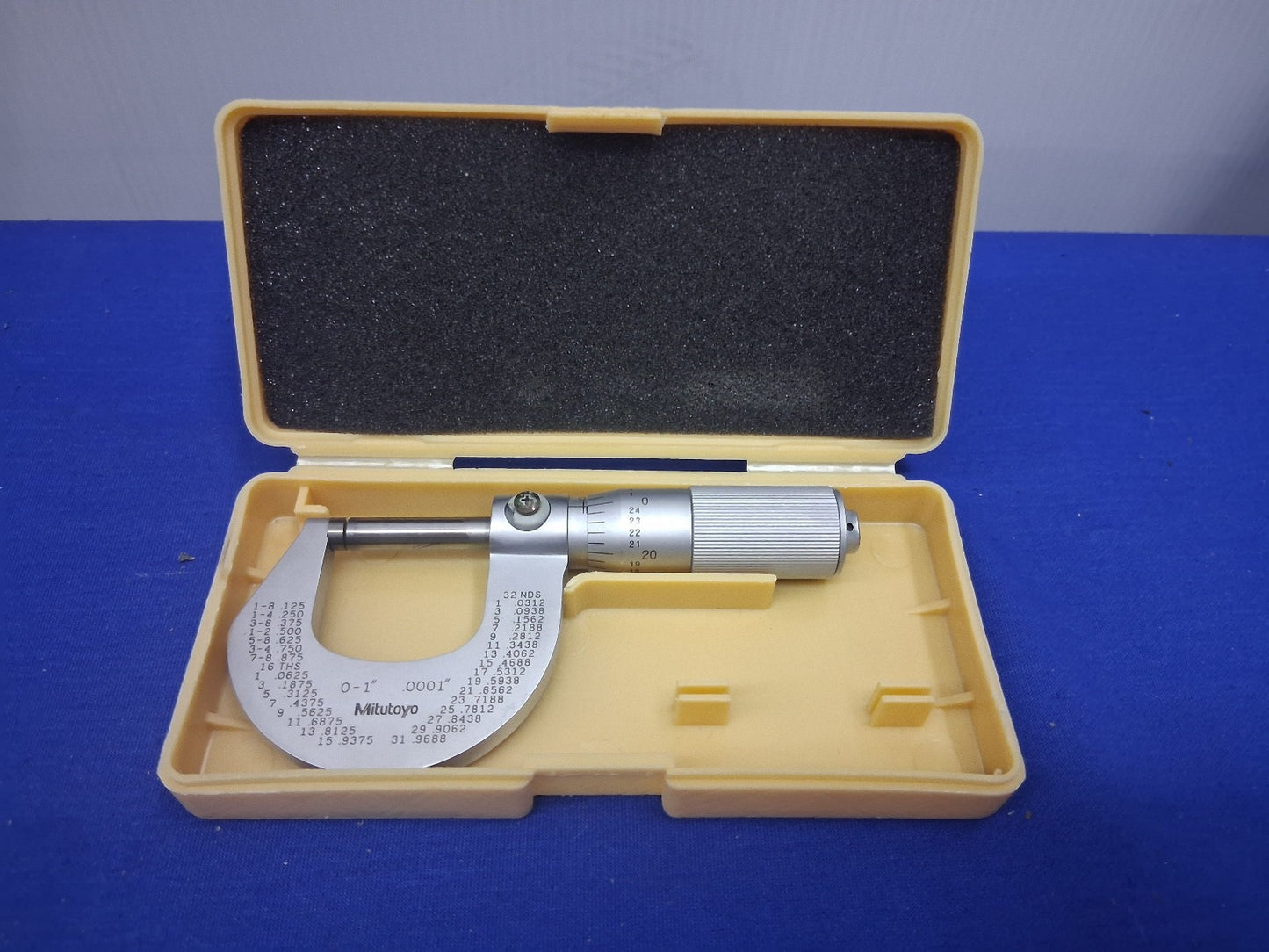 Mitutoyo 101-117 M225-1 Mechanical Outside Micrometer 1"-2" Range 0.001"