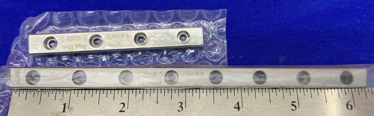 Lot de 4 rails de mouvement linéaire miniatures IKO Nippon Thompson LWL9B LWL12B