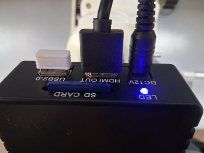 MMBT-1DM XY Tool Scope 20X Toolmakers Manual Microscope  2"x2" Stage HDMI Camera