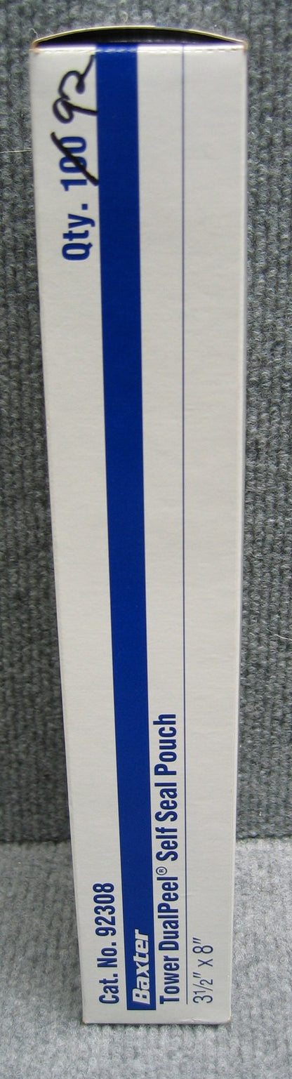 BAXTER HEALTHCARE CAT. NO. 92308,TOWER DUALPEEL,SELF SEAL POUCH