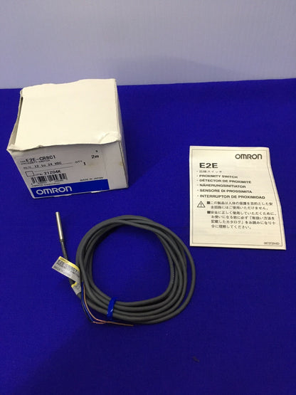 OMRON E2E / E2E-CR8C1 / E2ECR8C1 PROXIMITY SWITCH 2m CABLE VOLTS 12 TO 24 VDC