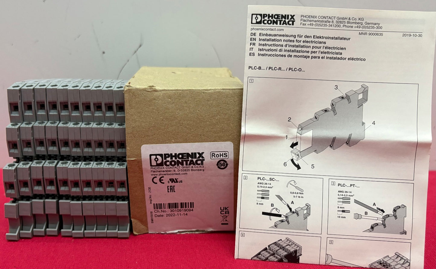 PHOENIX CONTACT PLC-OCS-24DC/48DC/500W SOLID STATE RELAY MODULE - 1 PKG QTY 10