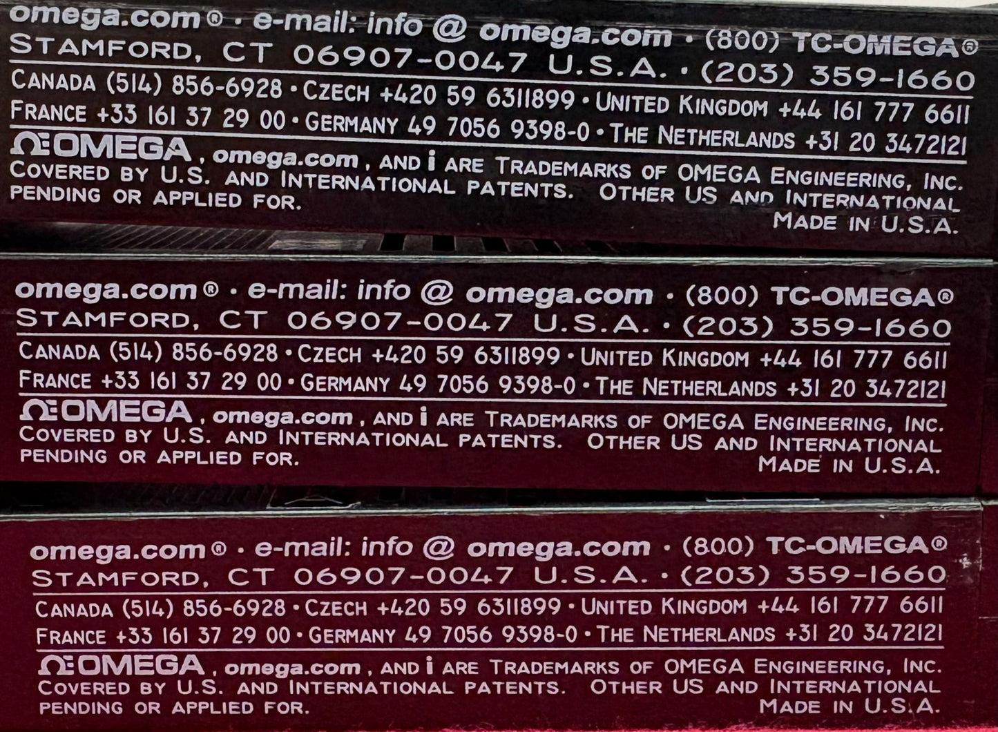 OMEGA PANEL METER DPi32 90-240V 4 DIGIT TEMPERATURE/PROCESS - PARTS/REPAIR/QTY 3
