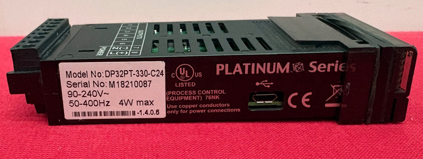 OMEGA DP32PT-330-C24 PLATINUM SERIES DIGITAL PANEL METER 4-DIGIT