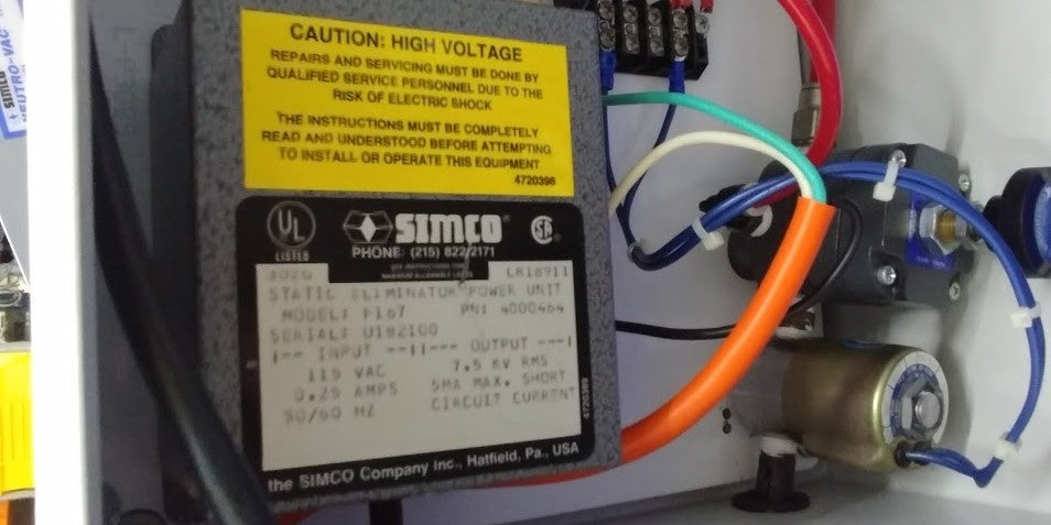 SIMCO NEUTRO-VAC F-167 POWER SUPPLY 4000484 STATIC ELIMINATION POWER UNIT -PARTS