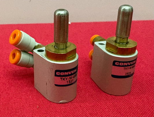 CONVUM TKY-W-8X4 PNEUMATIC DOUBLE-ACTING MINI-CYLINDER 8mm BORE DIAMETER - QTY 2