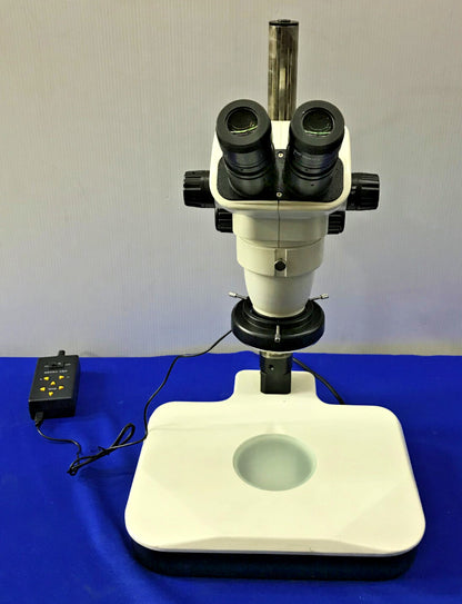 MMBT Ergonomic Backlit LED Track Stand 6.7- 45X Scope with LED Quad Ring Light