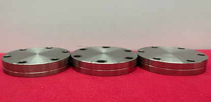 CONFLAT FLANGE BLANK DOUBLE SIDED 2 3/4” STAINLESS STEEL FITTING - 1 LOT QTY 3