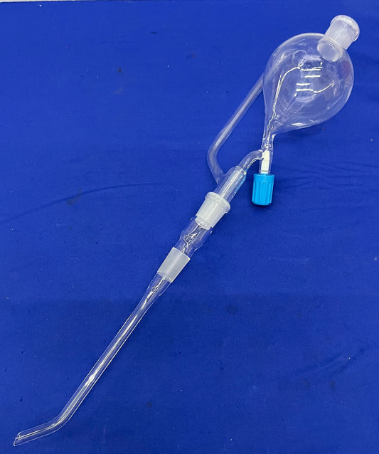 QUICKFIT ™ 250 mL DE250/33 圧力均等化漏斗（追加ガラスチューブ付き） 