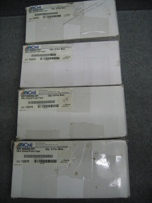 ACMI REF 008260-901 OM-4 THERMODRUCKERPAPIER LOT 12207E