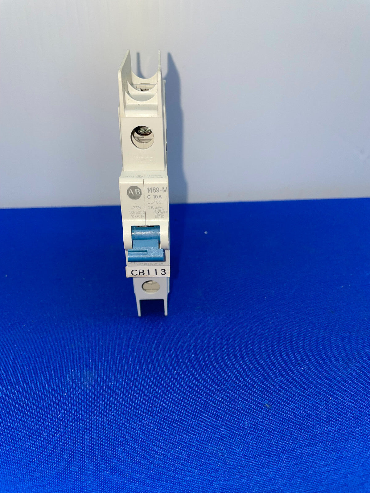 AB, 1489-M C 10A, DIN MOUNT, 1 POLE UNIT CIRCUIT BREAKER, SELLING AS 1 'LOT OF 4