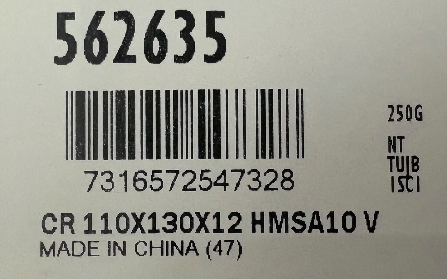 SKF CR 110X130X12 HMSA10 V (562635) OIL SEAL