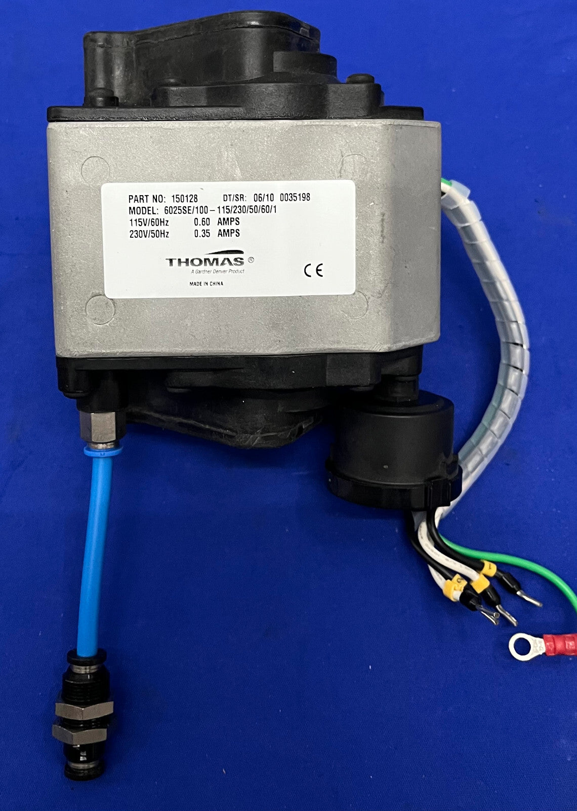 THOMAS 6025SE/100-115/230/50/60/1 COMPRESSOR VACUUM PUMP PN 150128