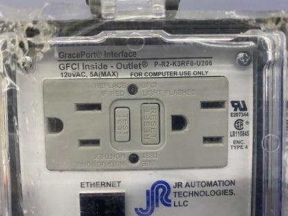 GRACE PORT ® JR AUTOMATION P-R2-K3RF0-U206 GFCI INSIDE - OUTLET® 120VAC 5A(MAX)