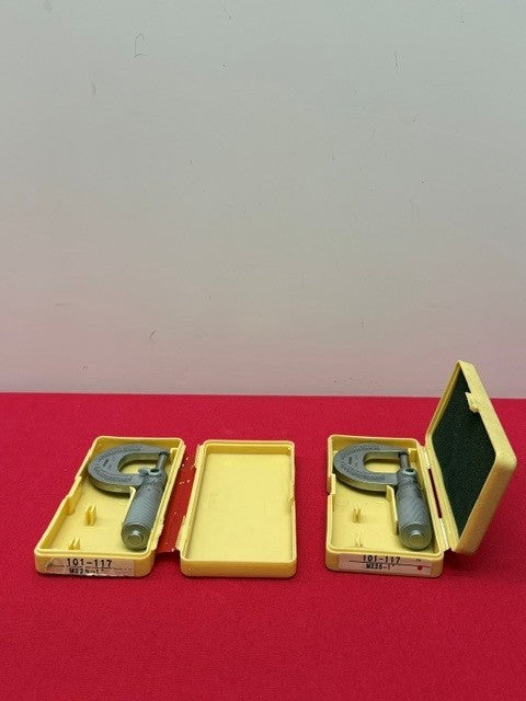 1 Lot of Qty. 2 Mitutoyo 0-1” Outside Friction Micrometer 0.0001 #M225-1