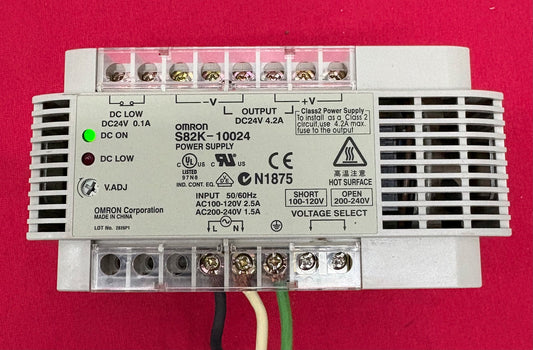 OMRON S82K-10024 POWER SUPPLY INPUT 110-120V