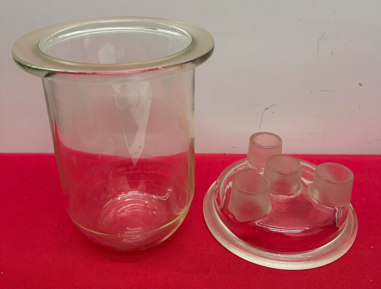 PYREX ® 1000mL RESIN REACTION KETTLE BOROSILICATE GLASS VESSEL w/ 4-NECK COVER