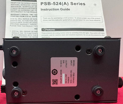CCS PSB-524V(A) MACHINE VISION LIGHT SOURCE CONTROLLER POWER SUPPLY FOR CCS LED