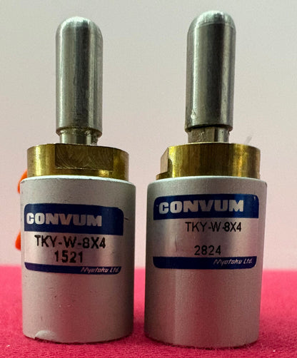 CONVUM TKY-W-8X4 PNEUMATIC DOUBLE-ACTING MINI-CYLINDER 8mm BORE DIAMETER - QTY 2