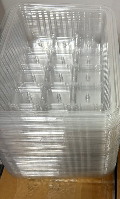Seed Starting tray clear plastic  10" x 7" x 2" deep Green House 100ea